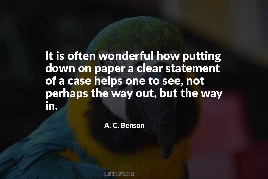 A. C. Benson Quotes #83996