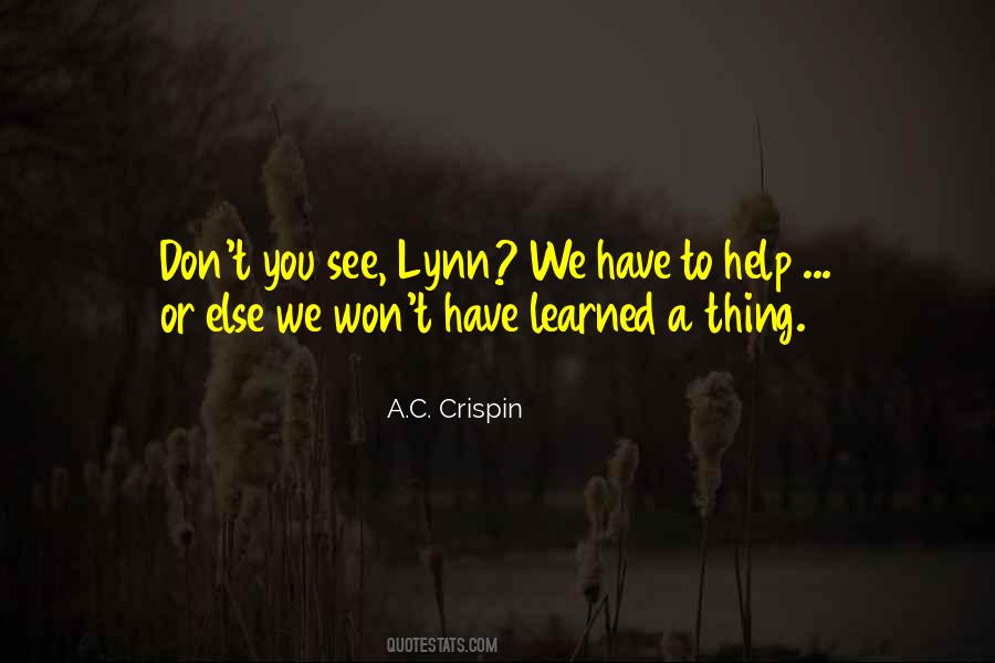 A.C. Crispin Quotes #1457505