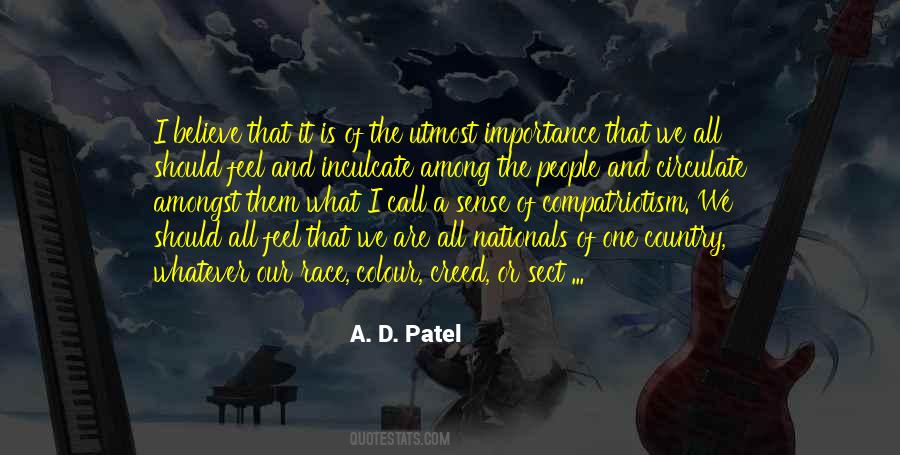 A. D. Patel Quotes #1237980