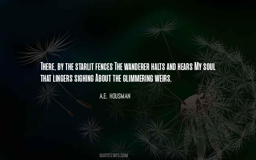 A.E. Housman Quotes #1565025