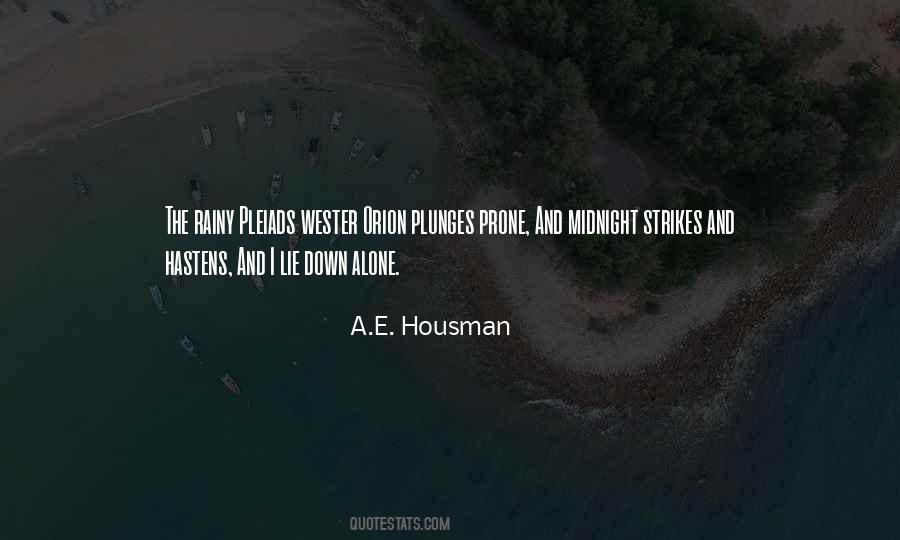 A.E. Housman Quotes #811403