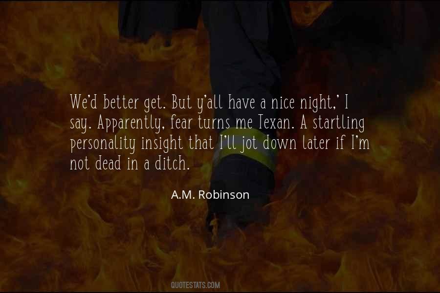 A.M. Robinson Quotes #379390