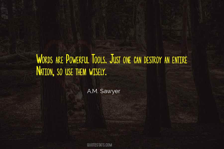 A.M. Sawyer Quotes #1451244