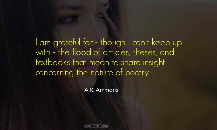 A.R. Ammons Quotes #1322580