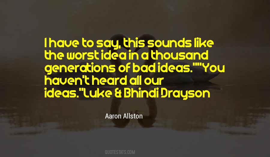 Aaron Allston Quotes #1057753