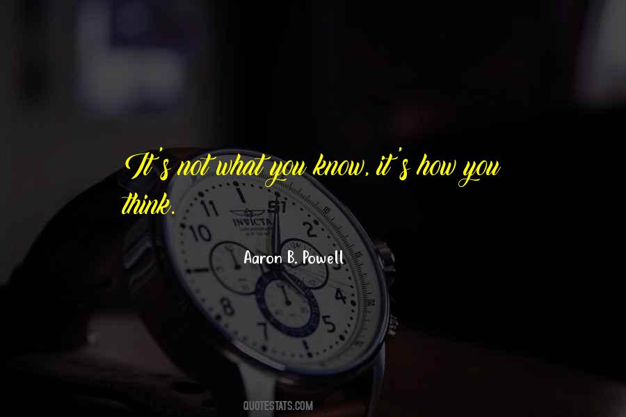 Aaron B. Powell Quotes #833716
