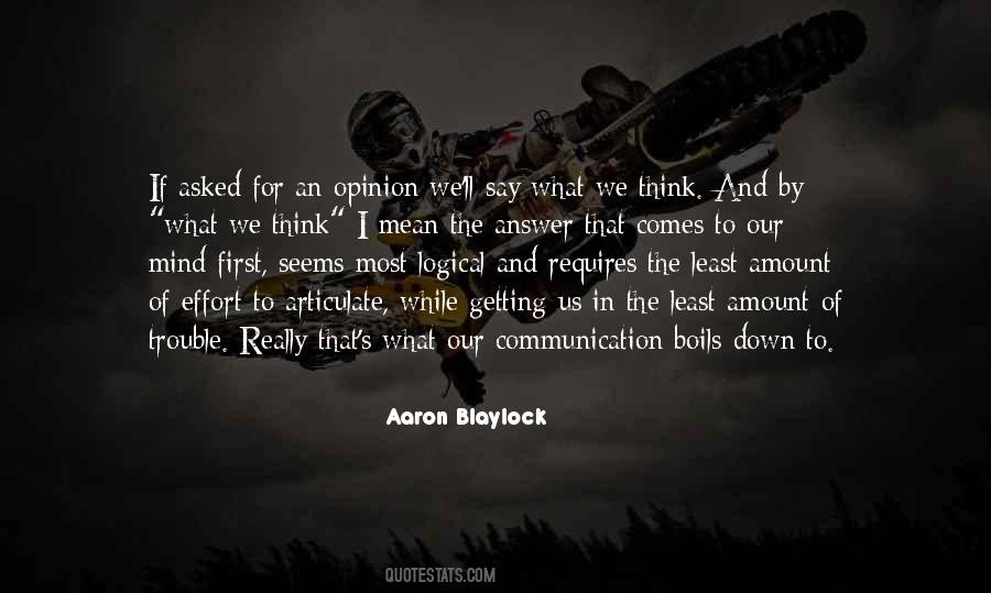 Aaron Blaylock Quotes #1197213