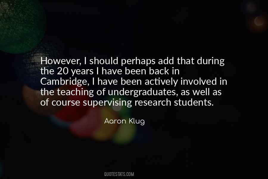 Aaron Klug Quotes #658290