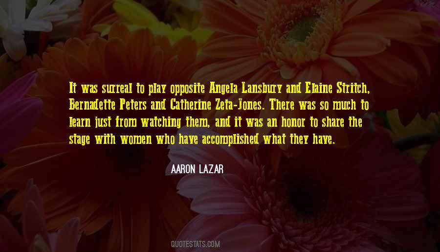 Aaron Lazar Quotes #1059071