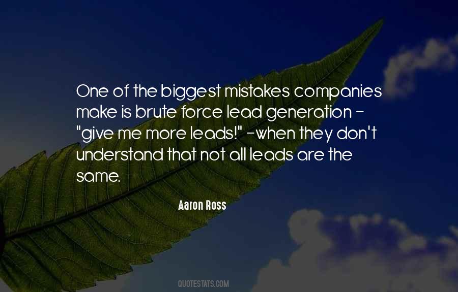 Aaron Ross Quotes #968623