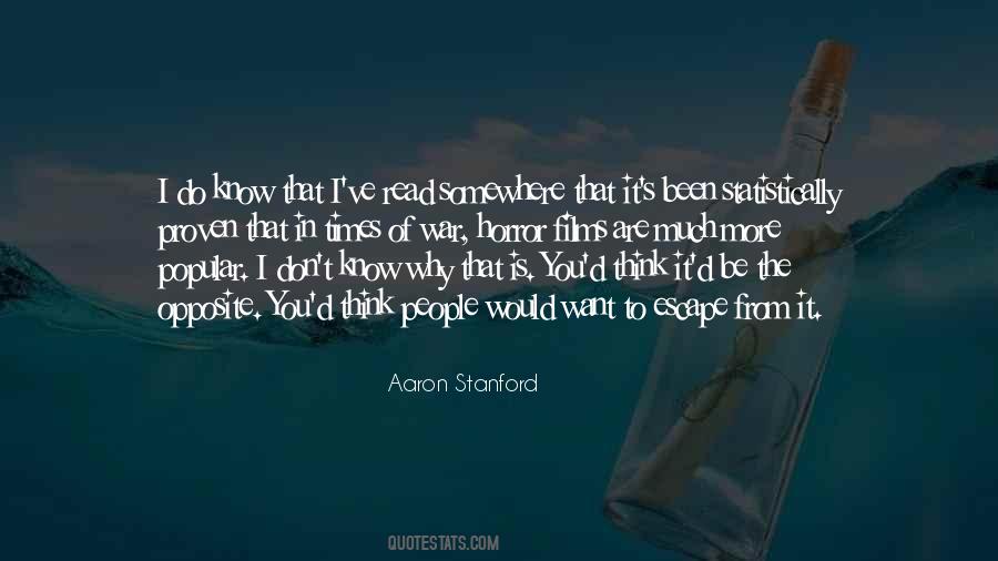 Aaron Stanford Quotes #380586