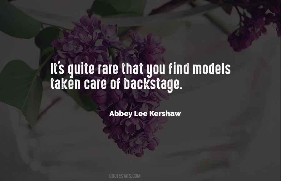 Abbey Lee Kershaw Quotes #102046