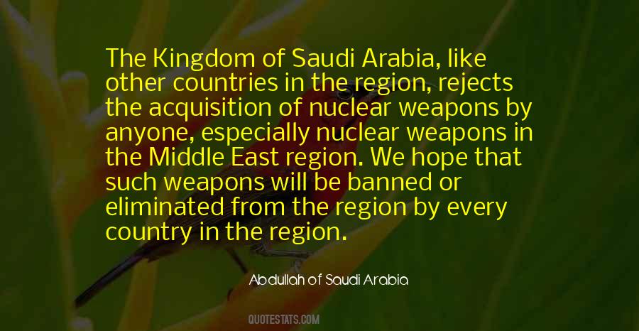 Abdullah Of Saudi Arabia Quotes #1668735