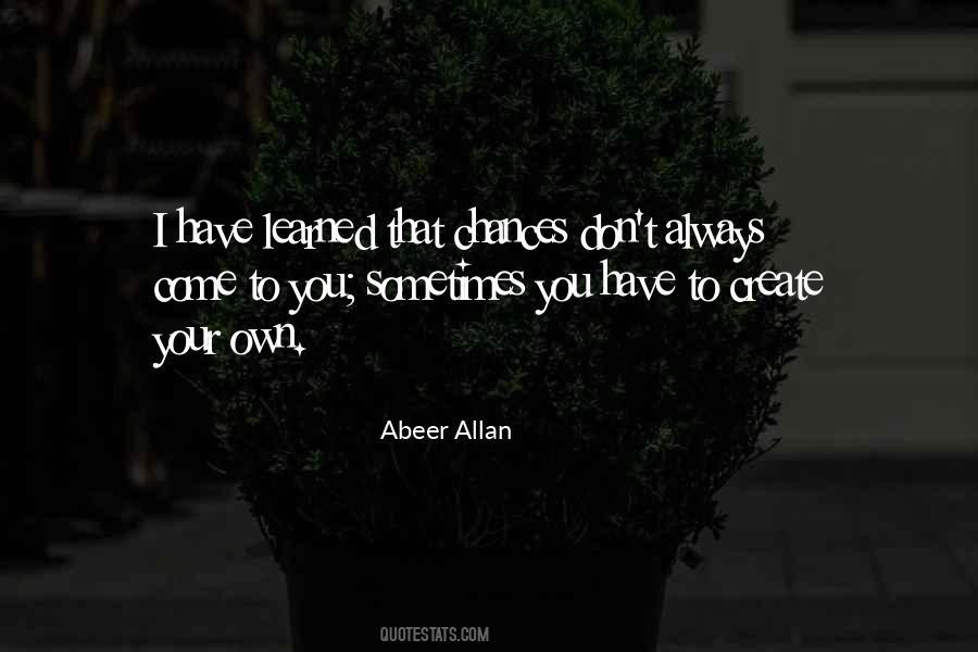 Abeer Allan Quotes #1173699