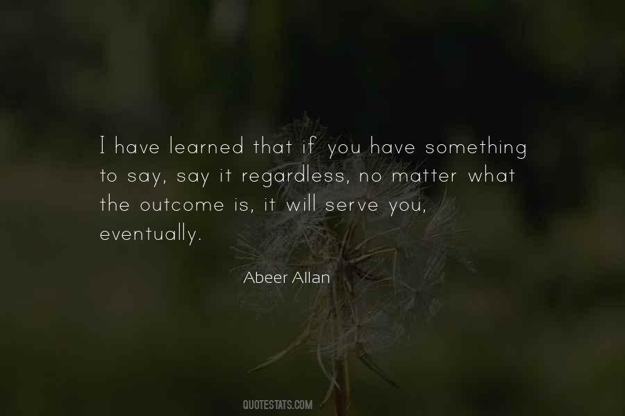Abeer Allan Quotes #488257