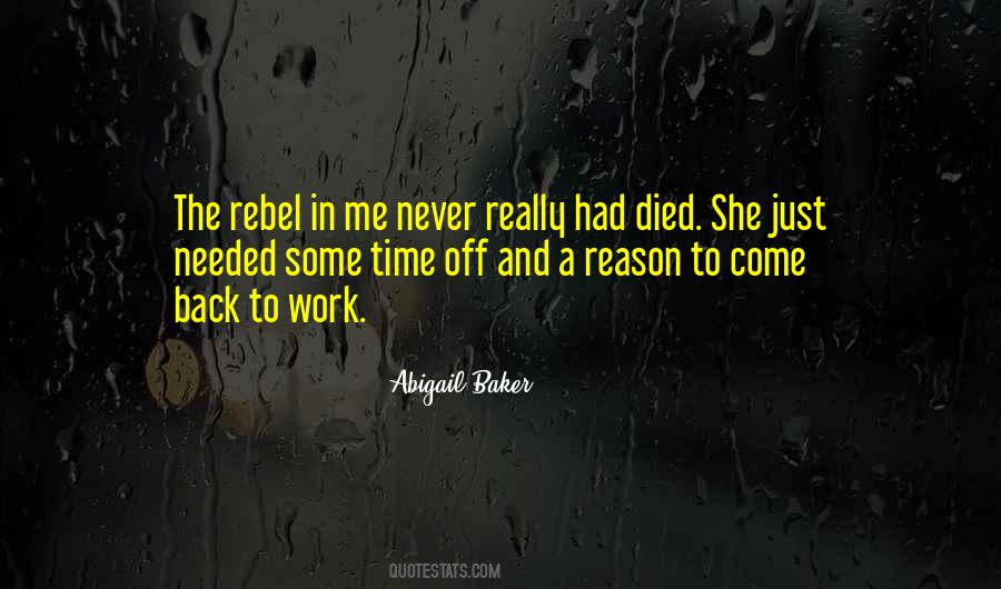 Abigail Baker Quotes #447905