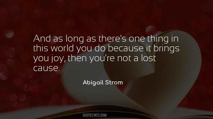 Abigail Strom Quotes #532290