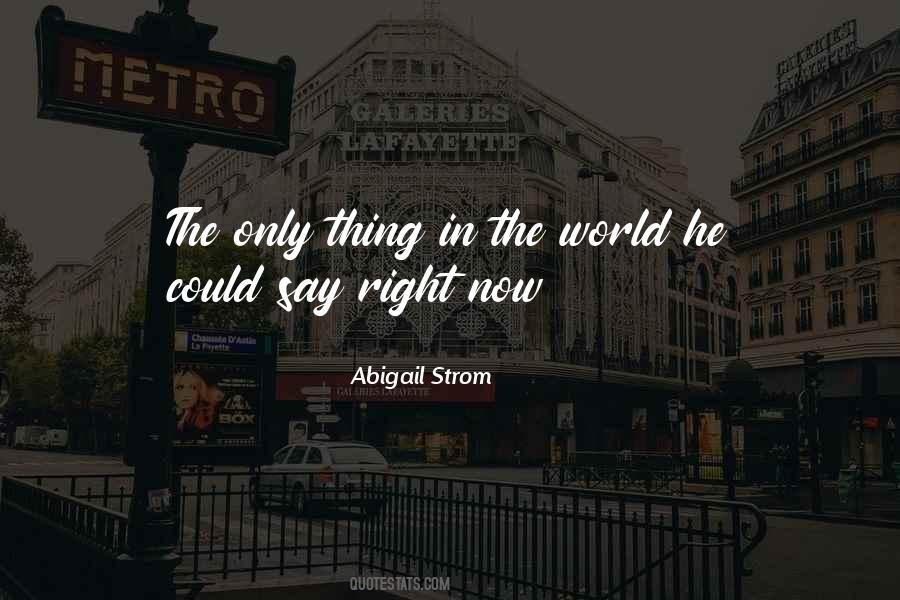 Abigail Strom Quotes #541626