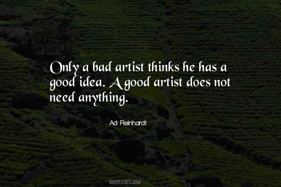 Ad Reinhardt Quotes #262040