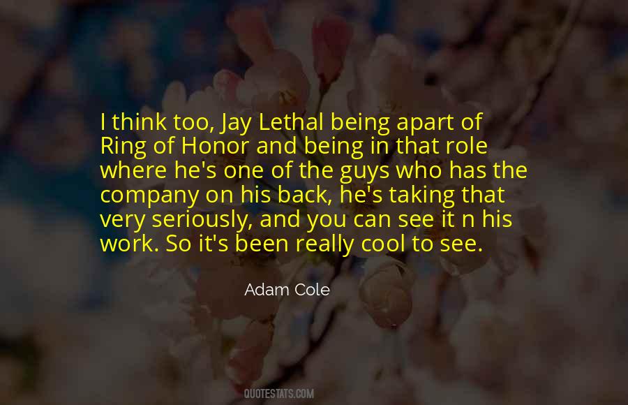 Adam Cole Quotes #608002