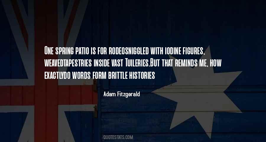 Adam Fitzgerald Quotes #317912