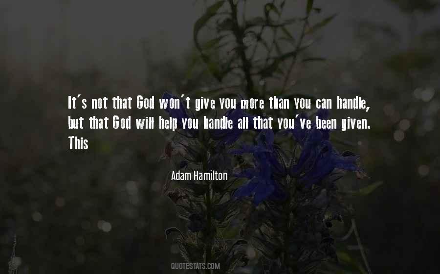 Adam Hamilton Quotes #157505