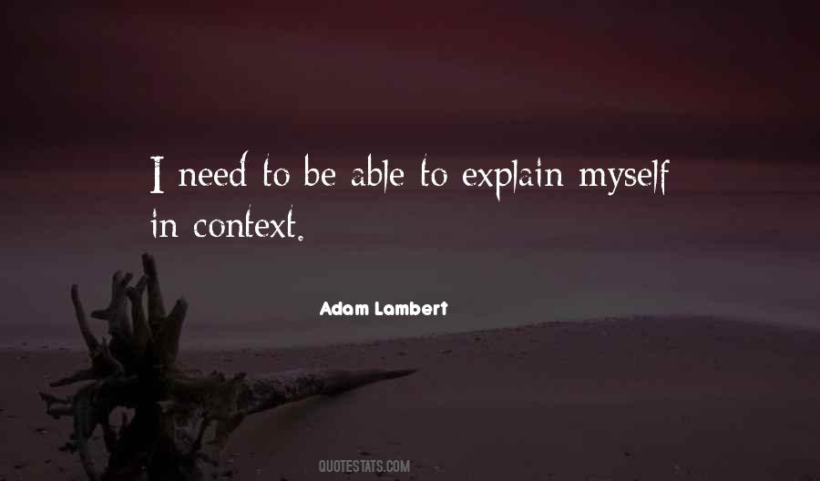 Adam Lambert Quotes #103284