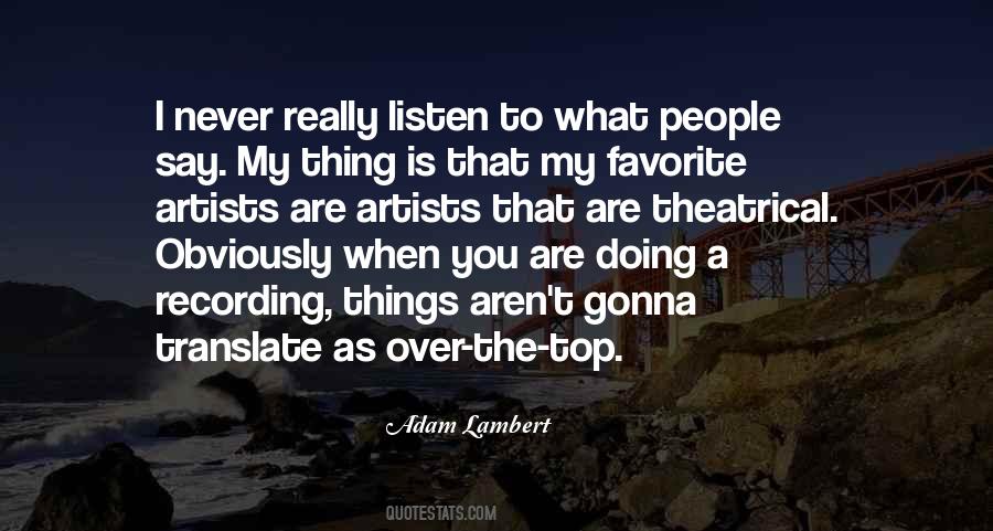 Adam Lambert Quotes #561348