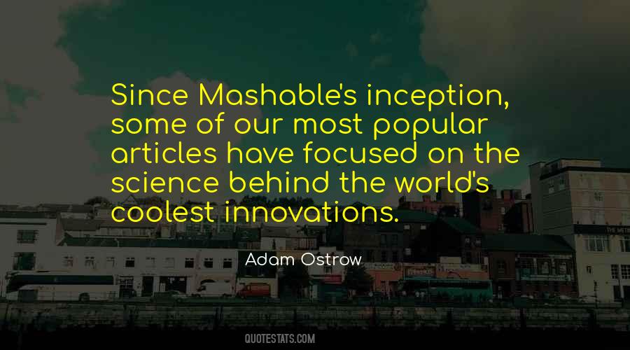 Adam Ostrow Quotes #1702018