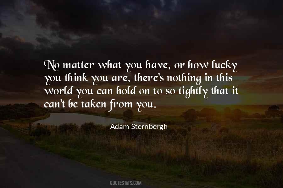 Adam Sternbergh Quotes #430092