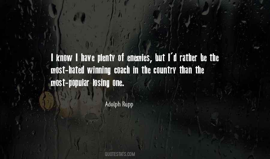 Adolph Rupp Quotes #104787