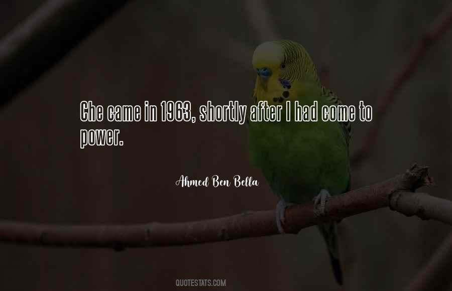 Ahmed Ben Bella Quotes #1296948