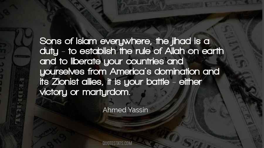Ahmed Yassin Quotes #1859177