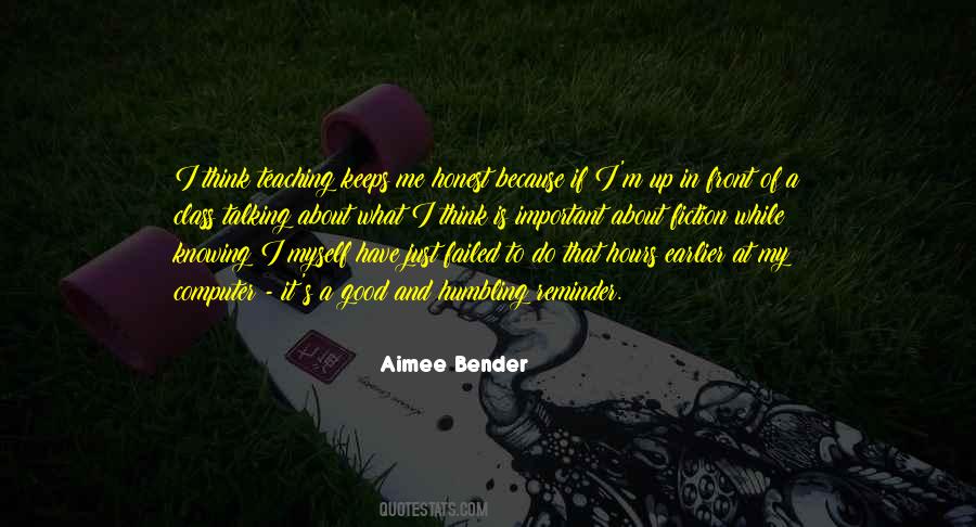 Aimee Bender Quotes #518137