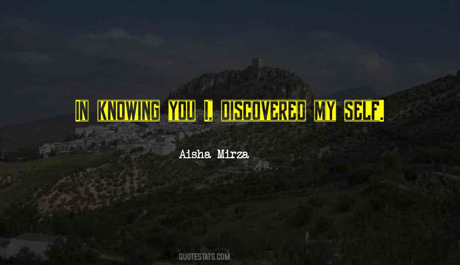 Aisha Mirza Quotes #1369063