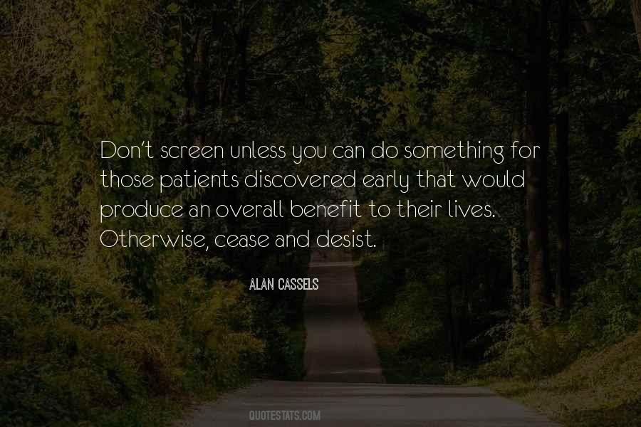 Alan Cassels Quotes #560590