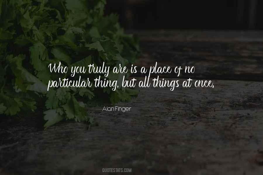 Alan Finger Quotes #1285322