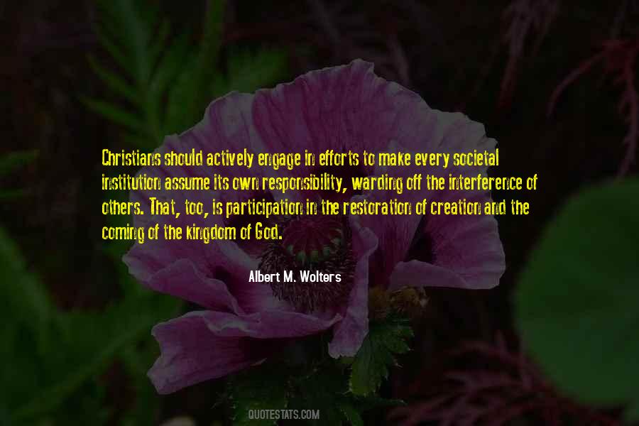 Albert M. Wolters Quotes #653374