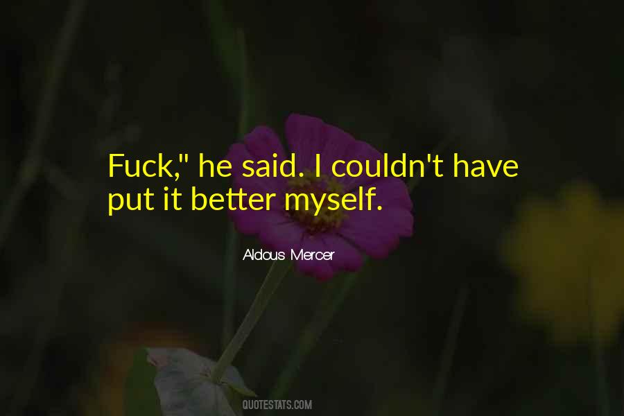 Aldous Mercer Quotes #942087