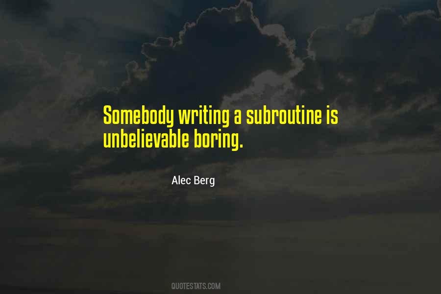 Alec Berg Quotes #1001041