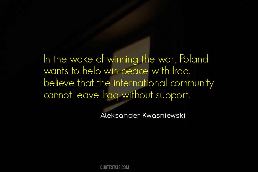 Aleksander Kwasniewski Quotes #161918