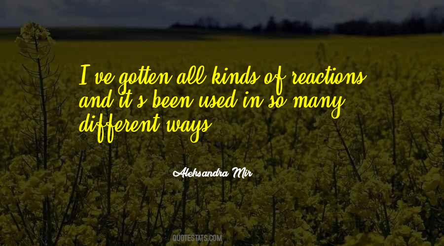 Aleksandra Mir Quotes #637356