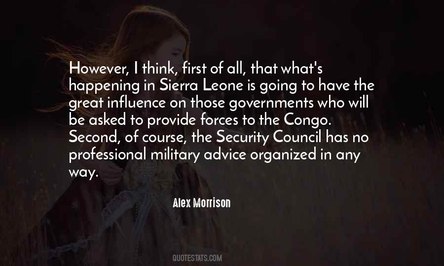 Alex Morrison Quotes #1275390