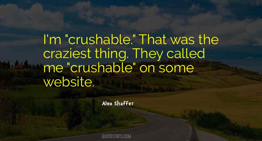 Alex Shaffer Quotes #1463658