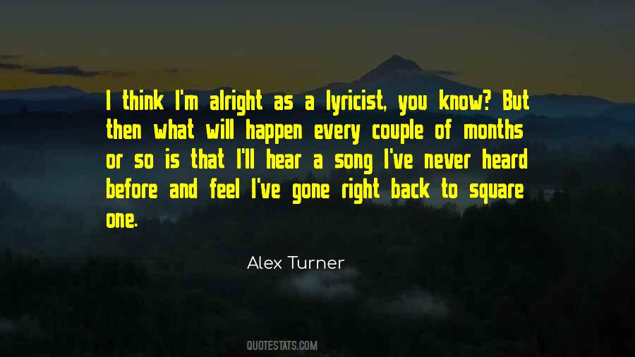 Alex Turner Quotes #607546