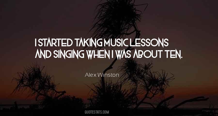 Alex Winston Quotes #91988