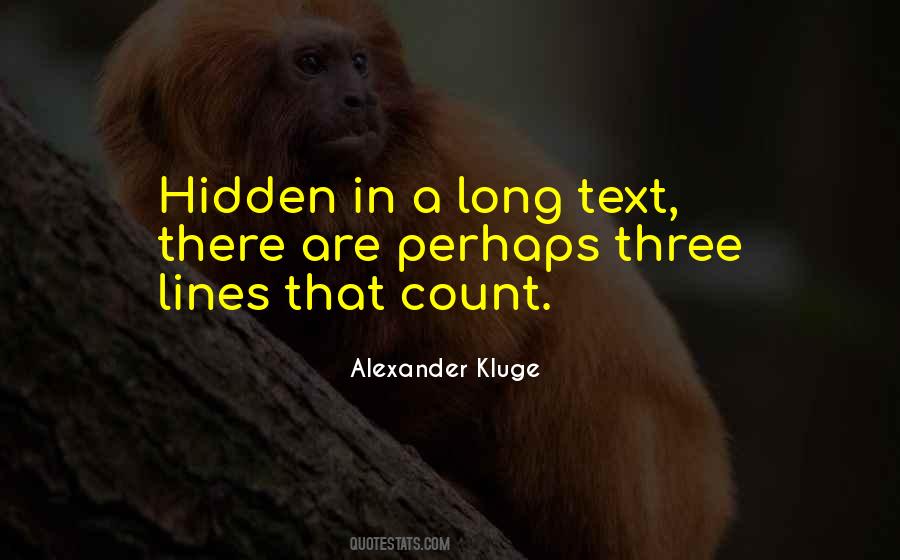 Alexander Kluge Quotes #795047