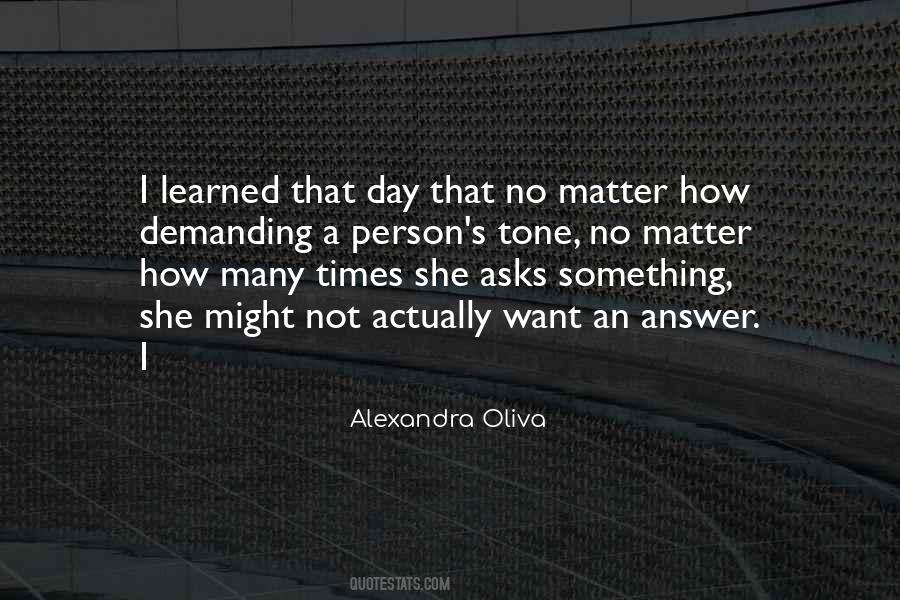 Alexandra Oliva Quotes #408075