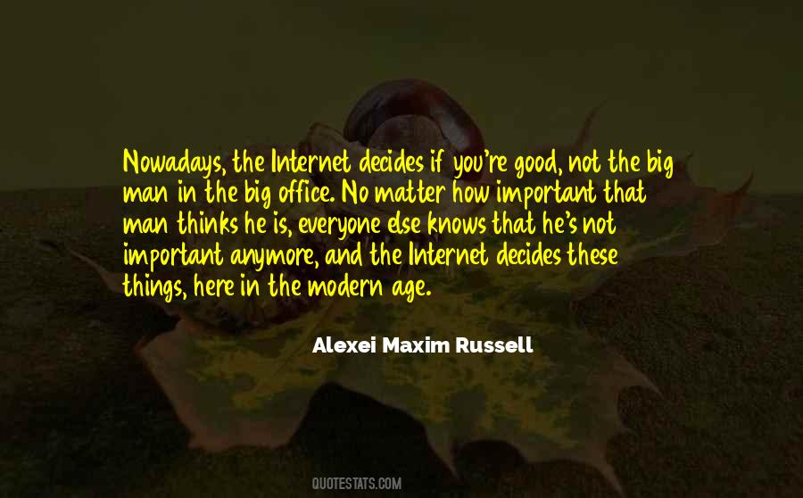 Alexei Maxim Russell Quotes #1256110