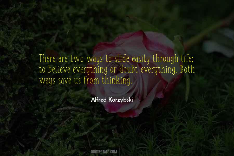 Alfred Korzybski Quotes #850278